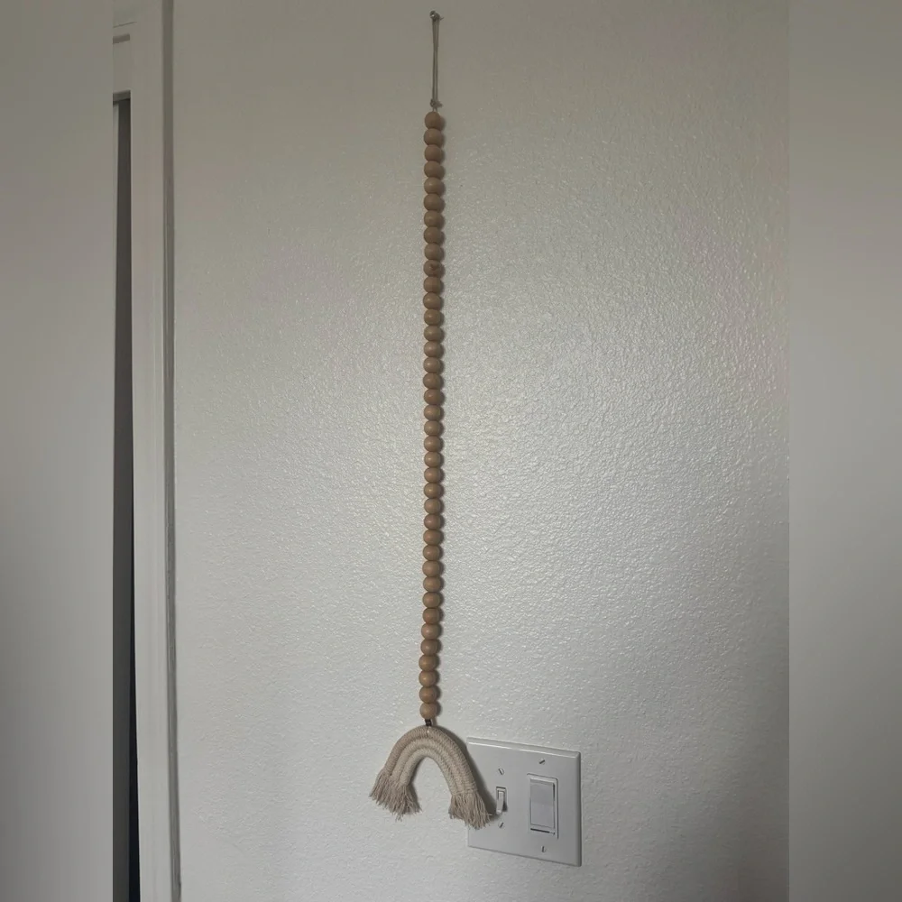 Beige‎ Bohemian Rope Art with Tassels
